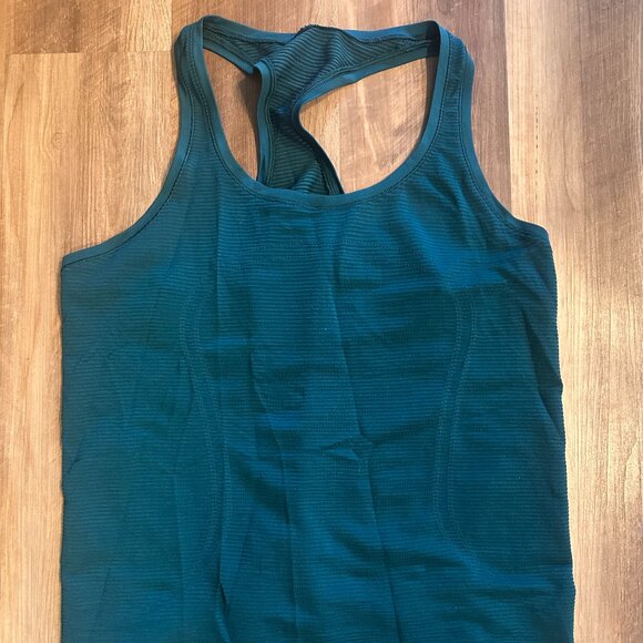 Lululemon Swifty Tech Racerback Tank Dark Green - Picture 1 of 2